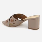 Tamanco Feminino Couro Calce Fácil Yara Fendi