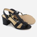 Tamanco Feminino Couro Fivela Confort Noemi Preto
