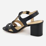 Tamanco Feminino Couro Fivela Confort Noemi Preto