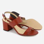 Tamanco Feminino Couro Casual Ísis Telha