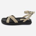 Sandália Rasteiria Couro Solado Confort Emanuela Off White