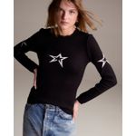 Blusa Estrela Ski preto