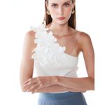 Blusa Nix Bordada Off White