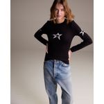 Blusa Estrela Ski preto