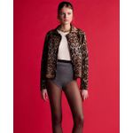 Casaqueto Panter Animal Print Jacquard