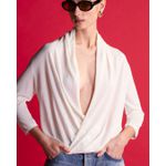 Blusa Boho Decotada Letícia Off White