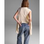 Colete Alongado Elis Off White