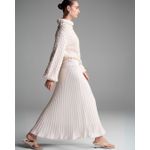 Saia Plissada Gilded Off White