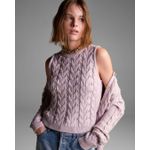 Blusa Colete Village Lilás Lurex