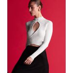 Blusa Transpasse Tati Off White