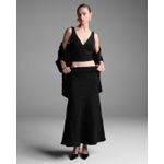 Saia Midi Erika Paetes Preto