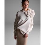 Pull Amplo Com Broche Vita Off White