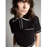 Blusa Gola Polo Natália Preta