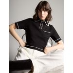 Blusa Gola Polo Natália Preta