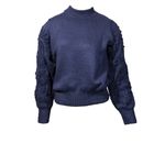 Blusa Levi Bordada Azul Marinho+