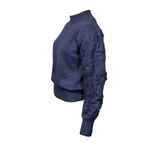 Blusa Levi Bordada Azul Marinho+