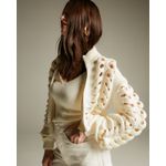 Jaqueta Tranças Dinamarca Off White+