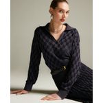 Blusa Quebec Azul Marinho+