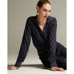 Blusa Quebec Azul Marinho+