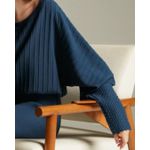 Blusa Guipir Marinho-