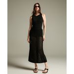 Saia Copenhagem Fenda Preta-