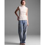 Top Ema Off White Detalhe Cinto