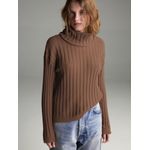 Pull Ritmo Fio Pluma Marrom Chocolate