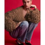 Cardigan Franjas Betsy Bege Matte