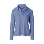 Blusa Box Gola Alta Azul