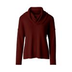 Blusa Box Gola Alta Bordô