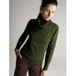 Blusa Gola Ponto Pérola Verde Militar