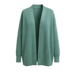Cardigan Alongado Stella Verde Cian