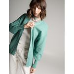 Cardigan Alongado Stella Verde Cian