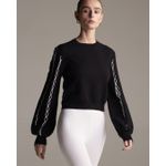 Blusa Luisa Manga Longa Preta