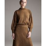 Saia Noruega Marrom Cognac