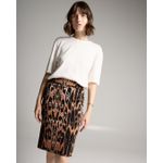 Saia Panter Animal Print Jacquard