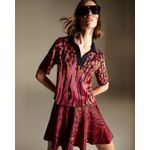 Blusa Polo Flora Jacquard