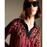 Blusa Polo Flora Jacquard
