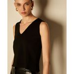 Blusa Básica Decote v Regata Preto