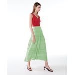 Saia Midi Irene Verde Folha