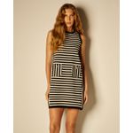 Vestido Curto Listras com Bolso