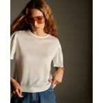 Blusa Costa Amarrações Glicínia Branco