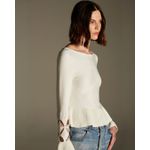Blusa Azaléia Vazados Branco Off white
