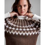 Pull Jacquard Marrom 