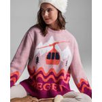 Pull Megeve SKI Rosa Framboesa