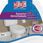 Assento Sanitário Almofadado Branco 2385 Herc 