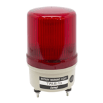 Sinalizador Emergência Rotativo Led+Buzzer 24V Vermelho
