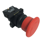Botao Soco Emergencia com Trava Vermelho 1NF P20AKR-R-1B Metaltex