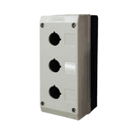 Caixa para Botoeira Cinza 3 Furos 22MM TN2-B3 Metaltex