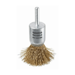 Escova Pincel Aço Latonado 25mm Haste 1/4 Inebras